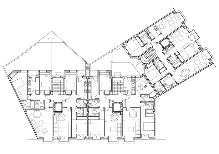 Edificio entre medianerias de 21 viviendas en Plaza del Salvador y Avda. Fuenlabrada. LeganÃ©s.
